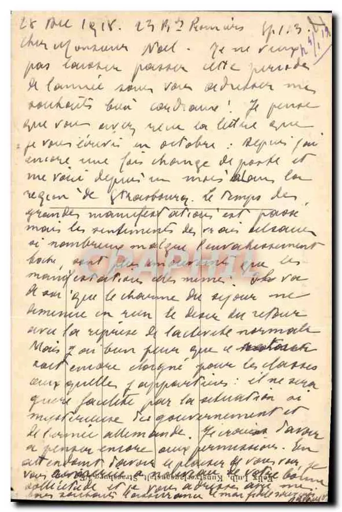 Estrasburgo — Universidade — editor desconhecido, número de série não visível - Verso