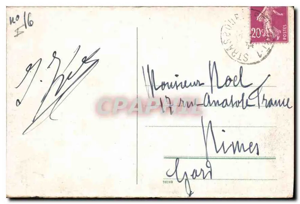 Strasbourg. L'Université — Éditeur République Française, n°16 - Verso