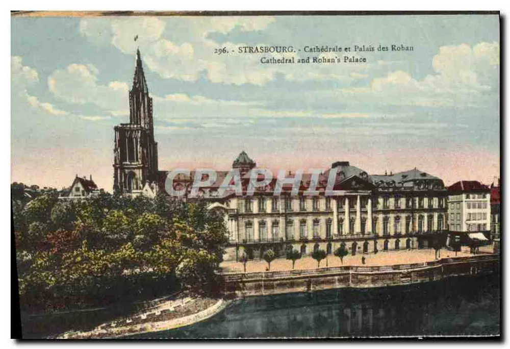 Straßburg - Kathedrale und Palast der Rohan — Graphil, n°296 - Vorderseite