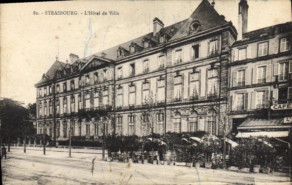 Strasbourg — O Hotel de Ville — editor 'Cartes "La Cigogne"' n°82 - Frente