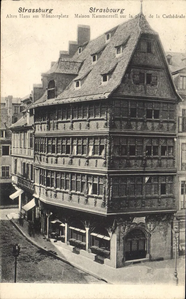 Straßburg — Maison Kammerzell auf dem Domplatz — Felix Laub, Straßburg - Vorderseite