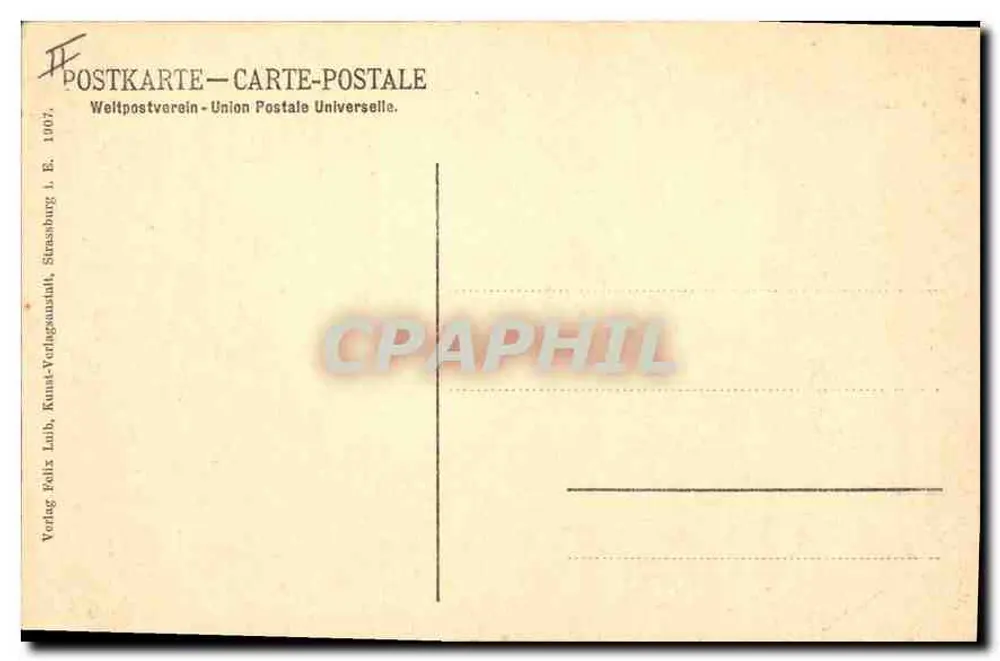 Strasbourg i. E. - Strasbourg - la petite France. - Verlag Felix Laub, Strassburg - Rückseite