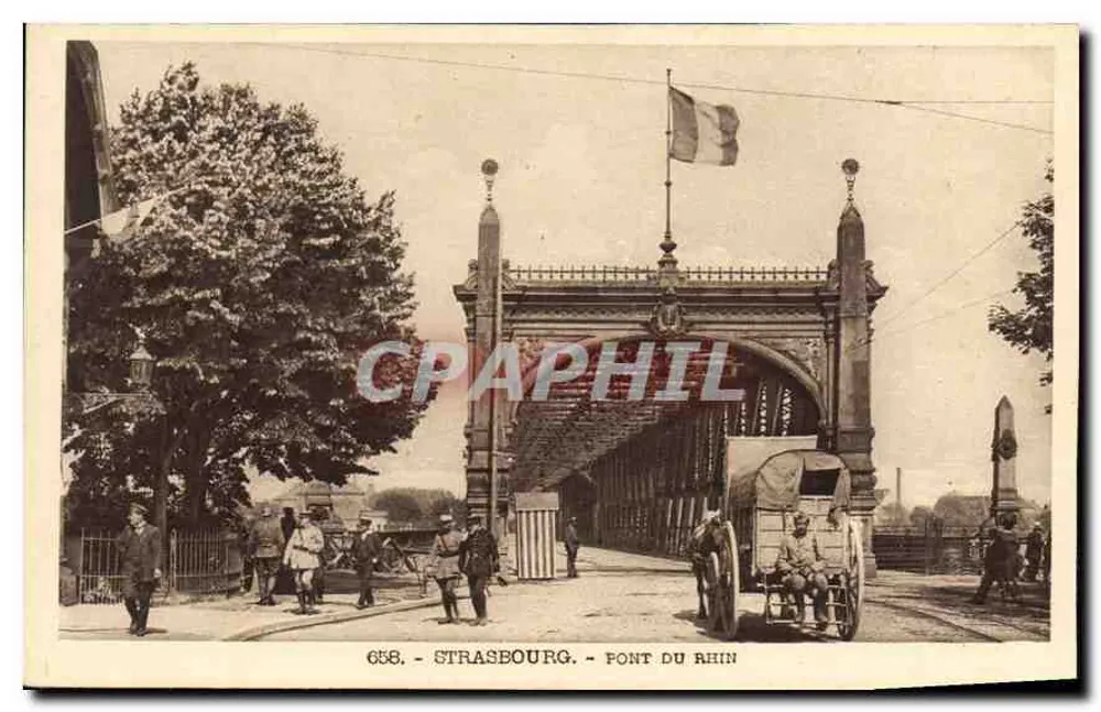Strasbourg - Ponte do Reno — editor Mandout, n° 658 - Frente