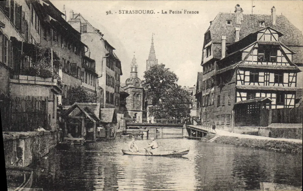 Straßburg - Ansicht von La Petite France — Verlag 'La Cigogne', Nr. 98 - Vorderseite