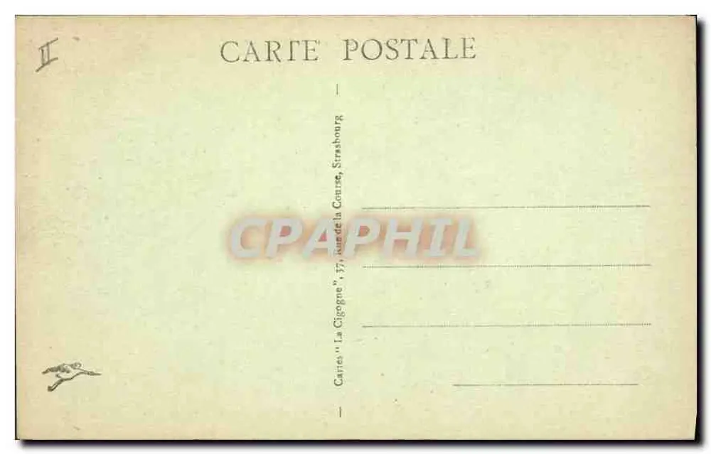Straßburg - Ansicht von La Petite France — Verlag 'La Cigogne', Nr. 98 - Rückseite