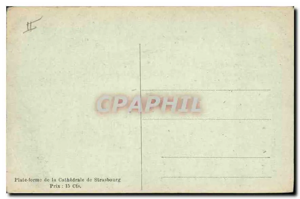 Strasbourg — Ninho de coruja — Plataforma da Catedral de Strasbourg - Verso
