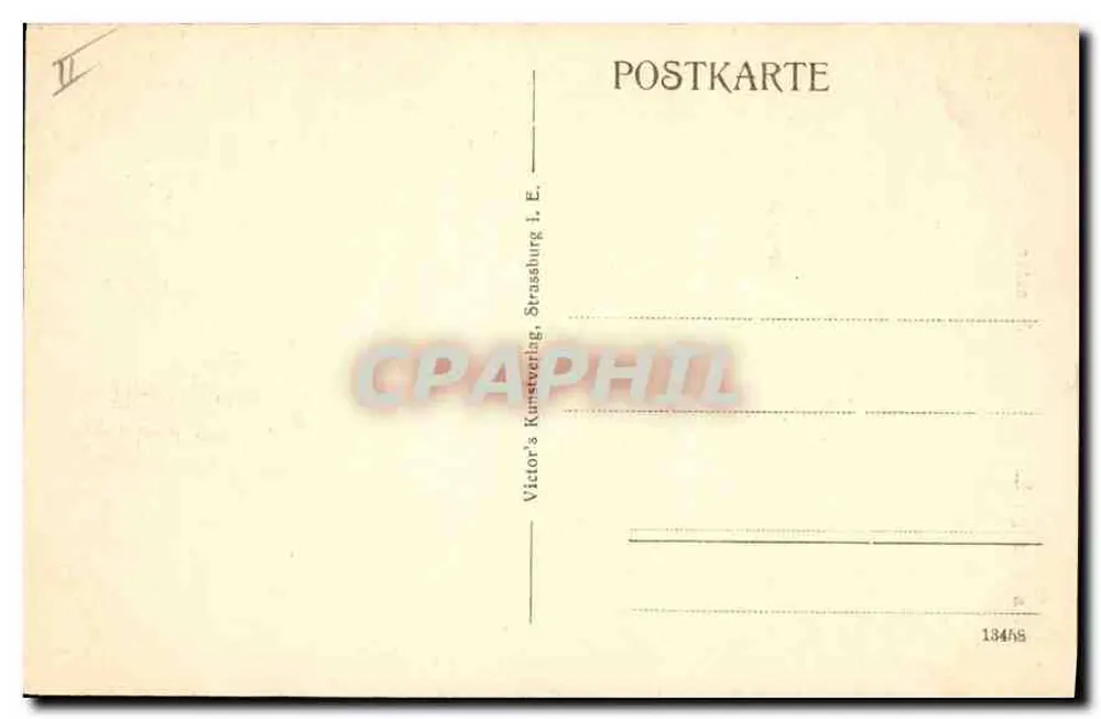 Strasbourg i. E. — Catedral Notre-Dame — Victor's Kunstverlag, n° 13468 - Verso