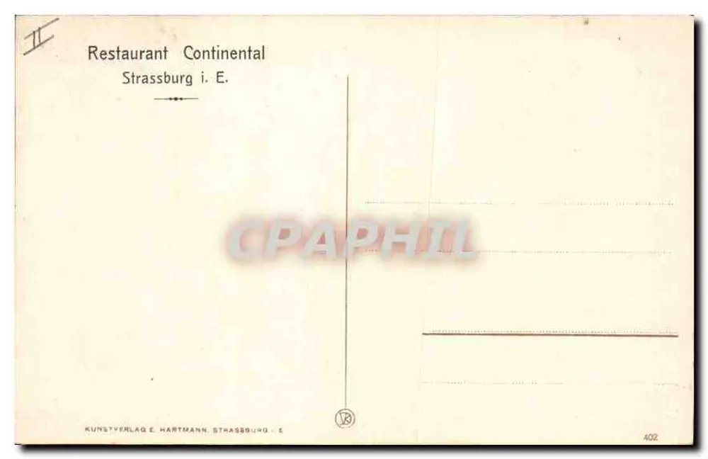 Strasbourg in E. Klein-Frankreich — La petite France — Kunstverlag E. Hartmann - Rückseite