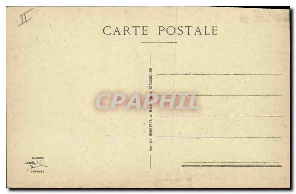 Estrasburgo - Puente del Faubourg Nacional — editor Marque, n° 122 - Reverso