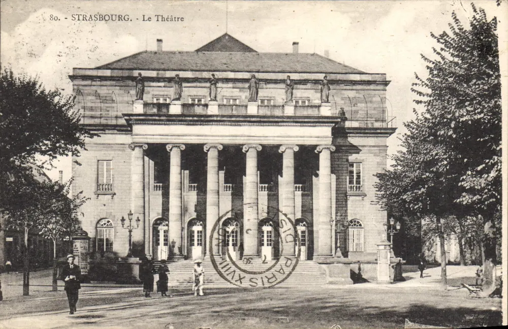 Estrasburgo - O Teatro — editor Cartes Paris XVIII - Frente