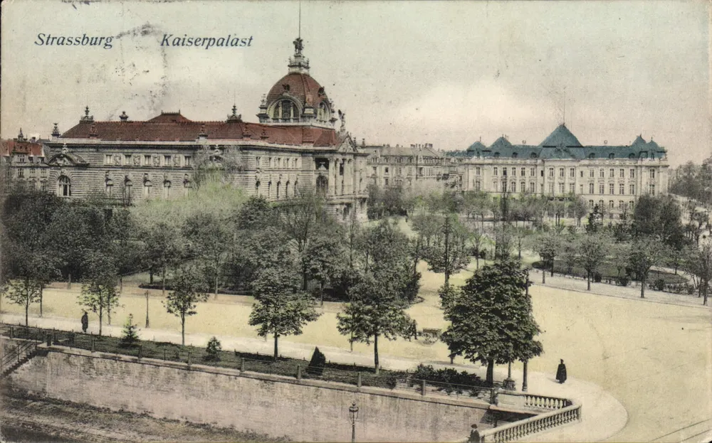 Estrasburgo — Kaiserpalast — União Postal Universal - Frente