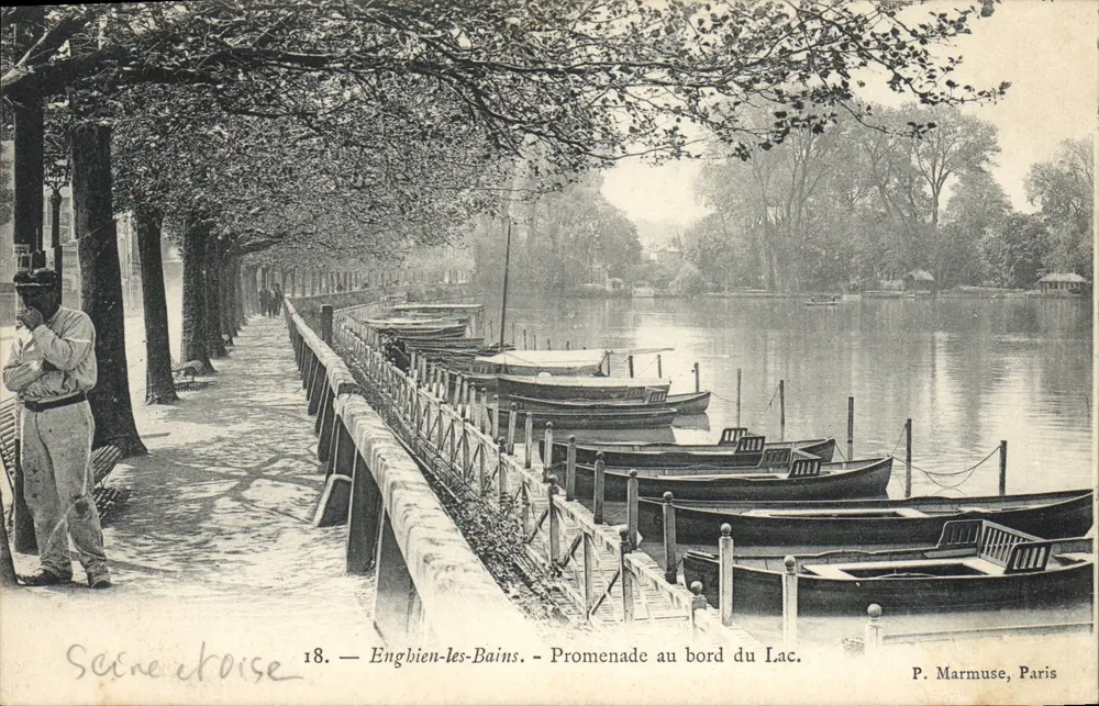 Enghien-les-Bains — Spaziergang am See — P. Marmuse, Paris - Vorderseite