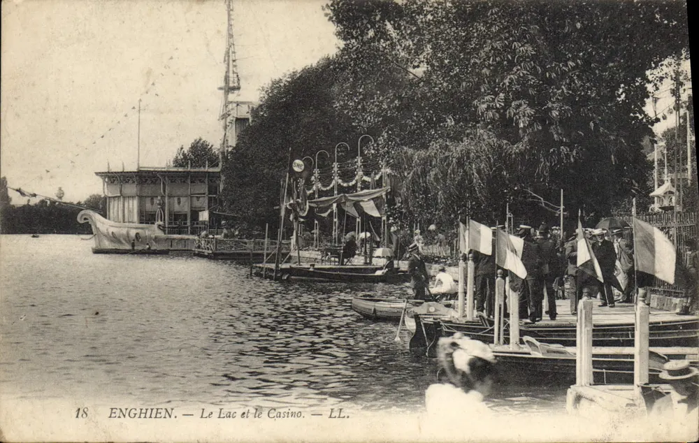 Enghien — Der See und das Casino — LL. — n°18 - Vorderseite
