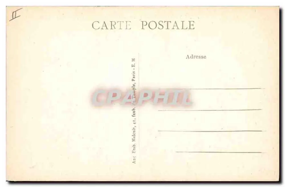 Enghien-les-Bains — Der See und die Promenade — E.M. - Rückseite