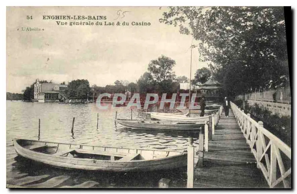 Enghien-les-Bains — Allgemeiner Blick auf den See & das Casino — L'Abeille, Nr. 51 - Vorderseite