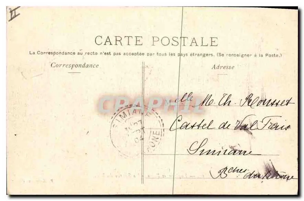 Enghien-les-Bains — A Fonte do Rei — P. Marmuse, Paris, n°19 - Verso