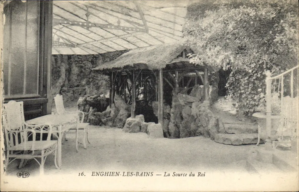 Enghien-les-Bains — A Fonte do Rei — Imp. E. Le Deley, Paris - Frente