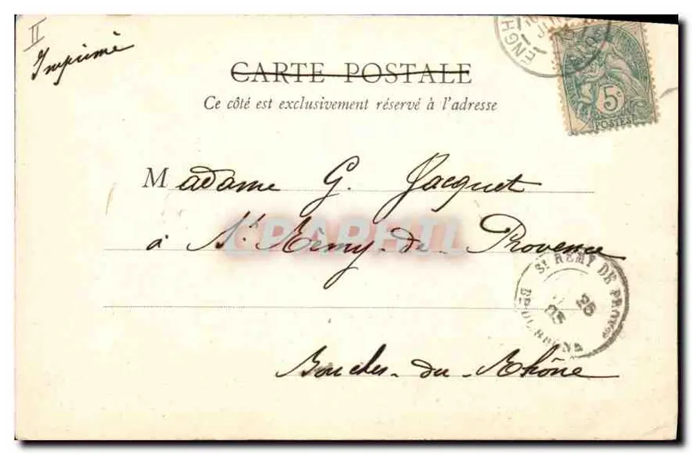 Enghien-les-Bains — Casino — Saal der Kleinen Pferde — E.H., Paris, n°21 - Rückseite