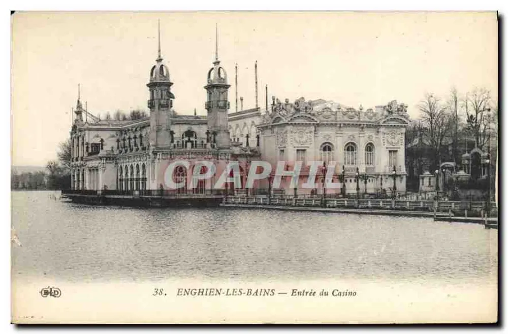 Enghien-les-Bains — Eingang zum Casino — Imp. E. Le Deley, Paris - Vorderseite