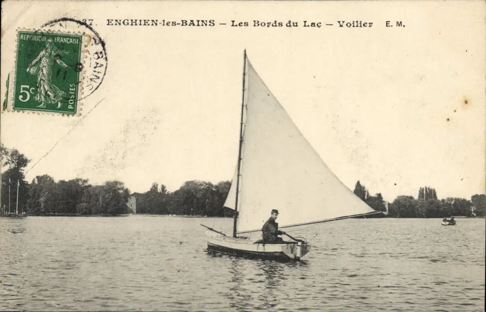 Enghien-les-Bains — Les Bords du Lac — Voilier E.M. - Vorderseite