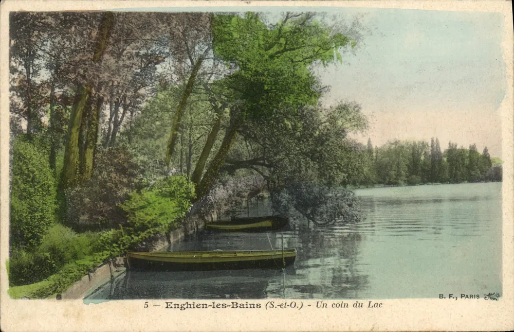 Enghien-les-Bains (S.-et-O.) — Ein Eck des Sees — B. F., Paris - Vorderseite