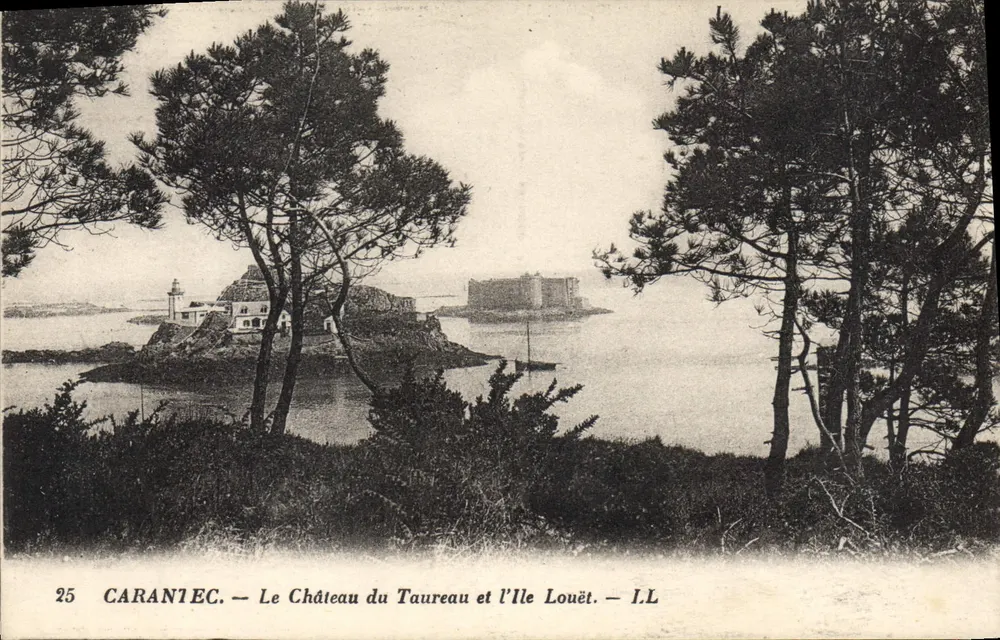 Carantec — Schloss des Bullen und Insel Louët — I.L. n°25 - Vorderseite