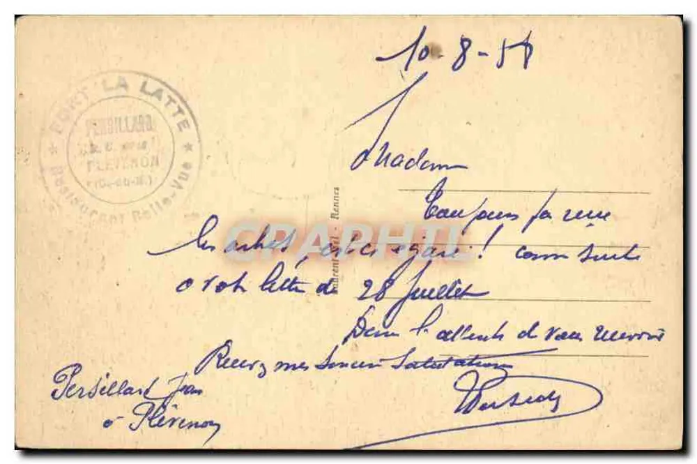 Côte d'Émeraude - 912 - Cap Fréhel — La Fauconnière - Rückseite