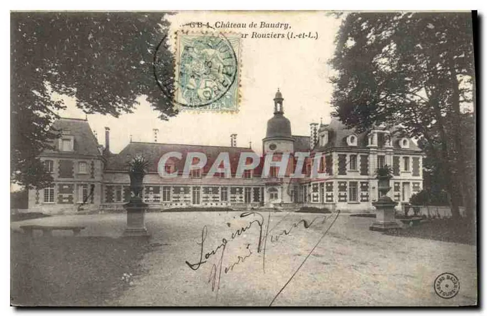 Castello di Baudry — Rouziers (Loir-et-Cher) — editore : Léon Baudry - Recto