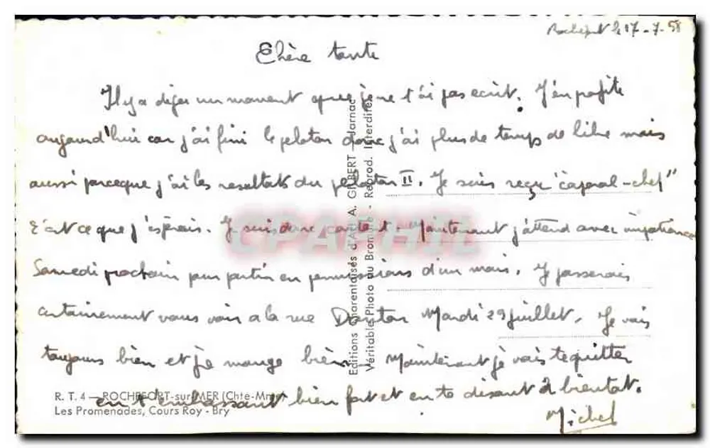 Die Promenaden, Cours Roy - Bry — Rochefort-sur-Loire — Éditions Graremadas d' A. GRIBERT - Rückseite
