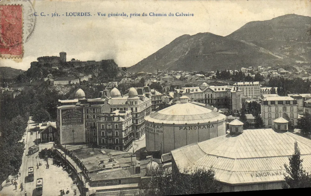 Lourdes — Allgemeiner Blick vom Weg des Leidens — C. C. 361 - Vorderseite