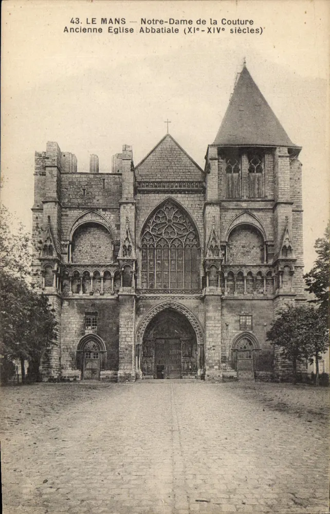 Le Mans — Notre-Dame de la Couture — Ehemalige Abteikirche (11. bis 14. Jahrhundert) - Vorderseite