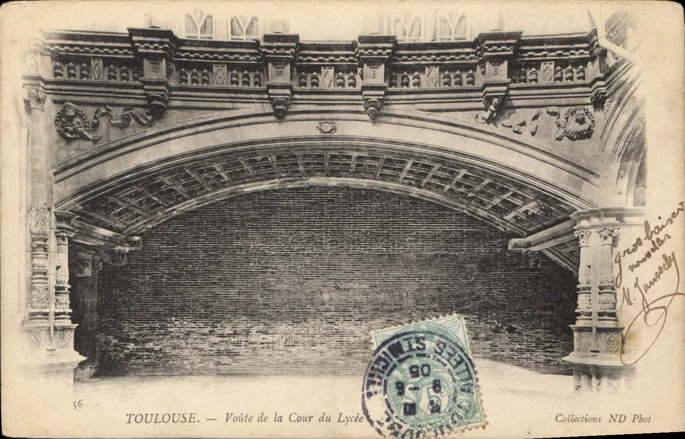Toulouse — Vórtice da Cour do Lycée — Collections ND Phot n°56 - Frente