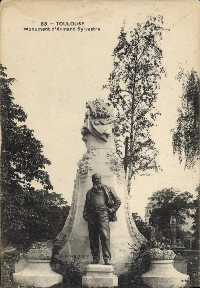 Toulouse — Denkmal von Armand Sylvestre — unbekannter Verlag, Nr. 88 - Vorderseite