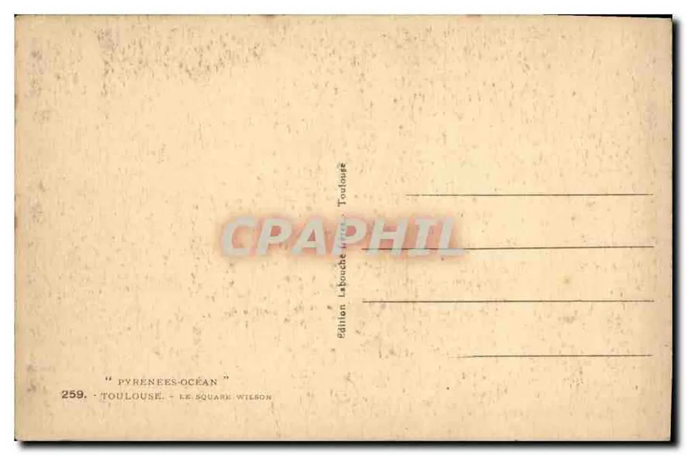 Rouen — Igreja de São Pedro do Castelo — La C.P.A. Paris, n° 2033 - Verso
