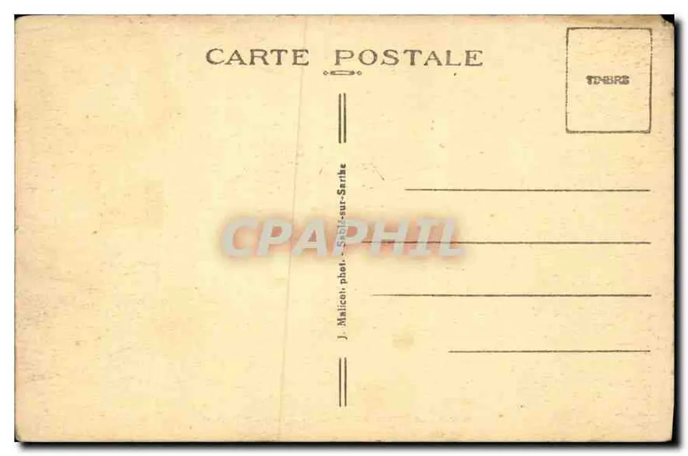 Sablé (Sarthe) — Le Château et la Vallée de la Sarthe — J. Malice, phot. Sablé-sur-Sarthe - Rückseite