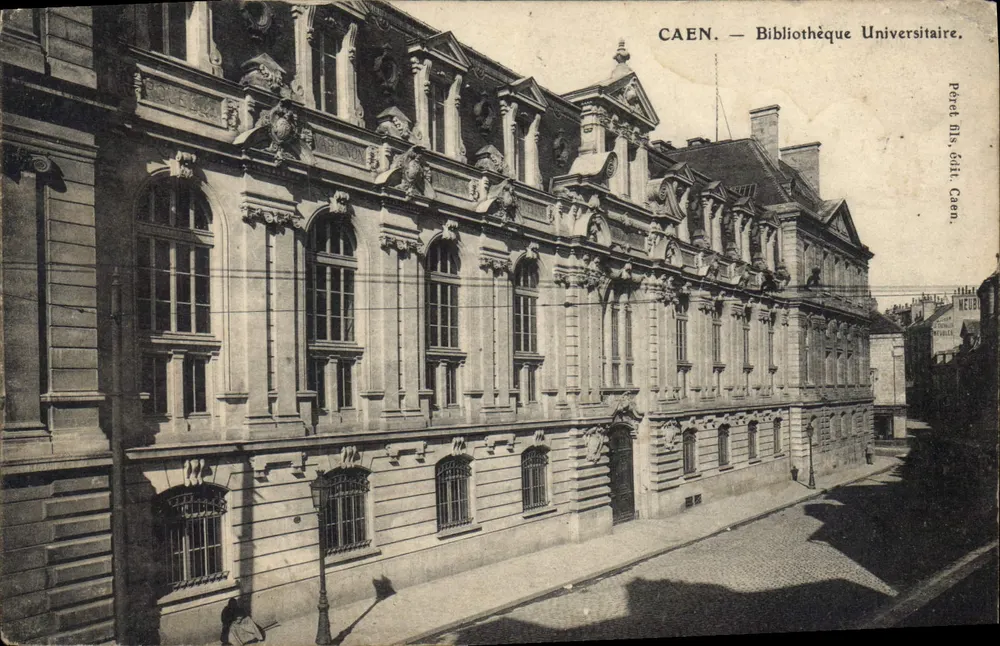 Caen — Biblioteca Universitária — Poret & filhos, editor Caen - Frente