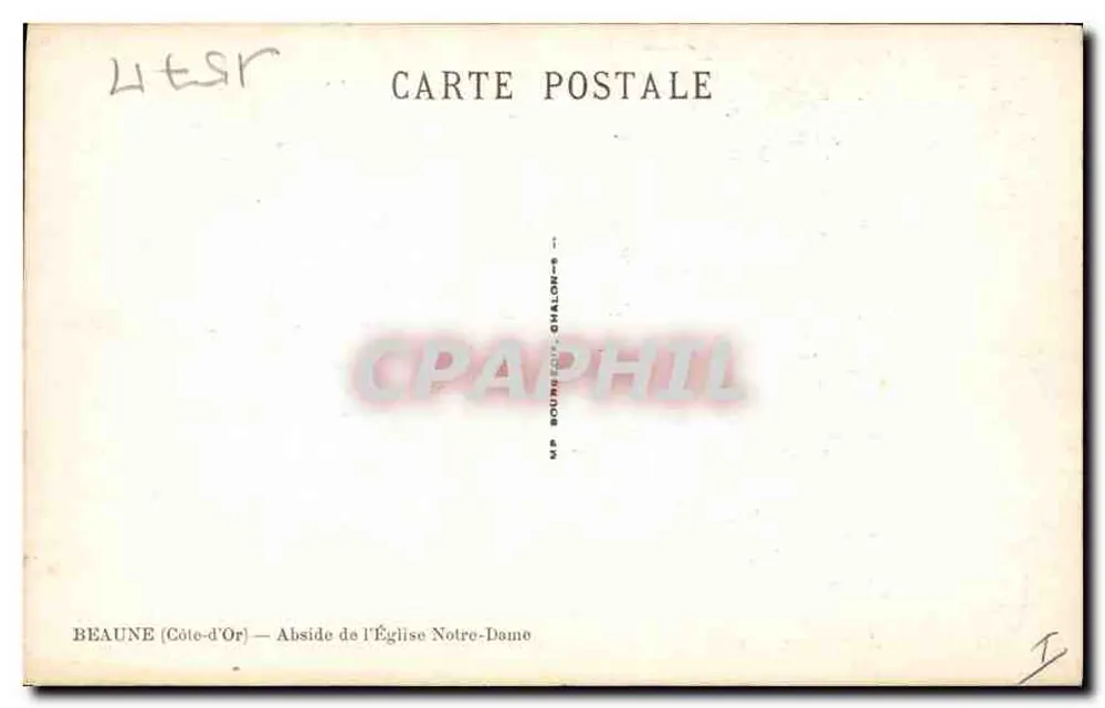 Beaune (Côte-d'Or) — Abside da Igreja de Nossa Senhora — editor N.P. Bourg-en-Bresse - Verso