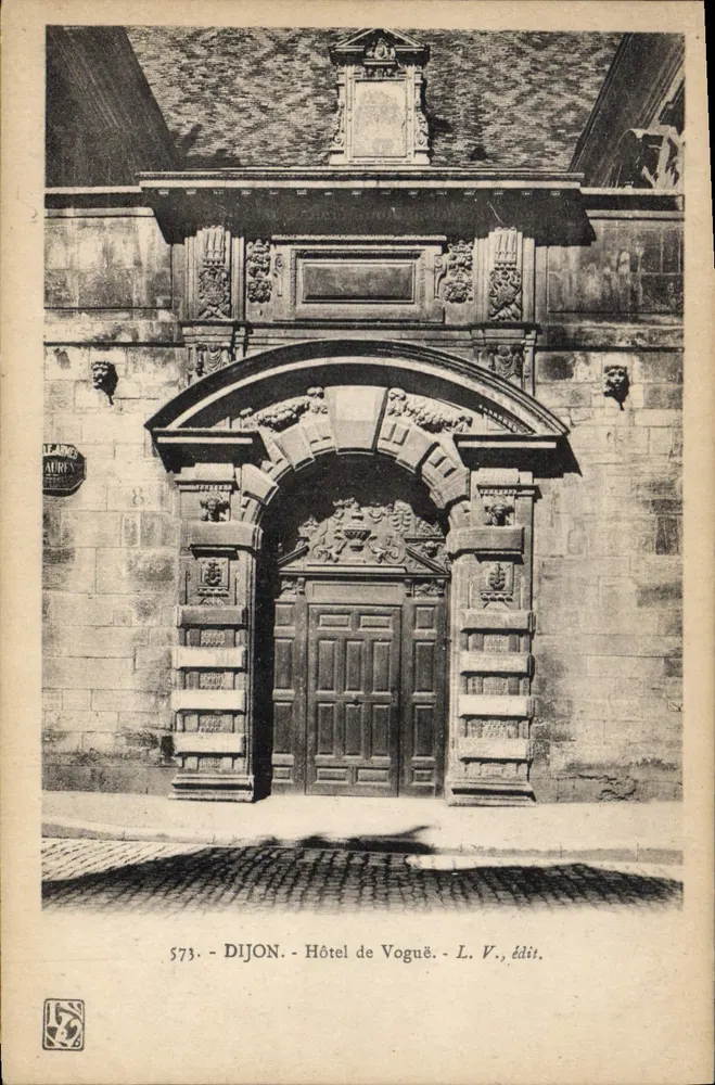 Dijon - Hôtel de Voguë — L. V., editor - Frente