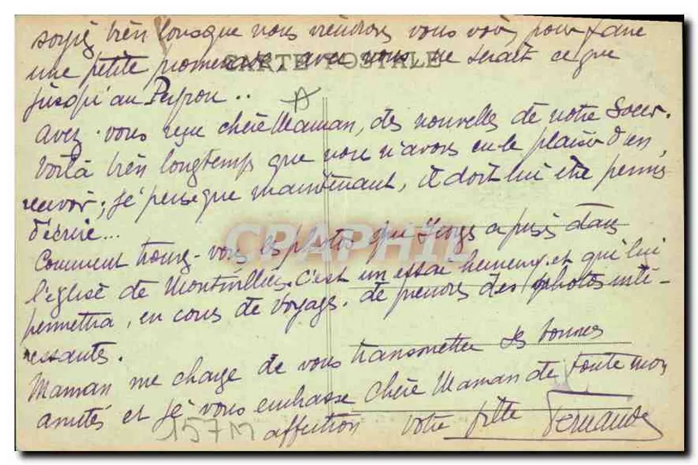 Dijon - Praça das Armas — vista panorâmica — L. V., edição n° 595 - Verso