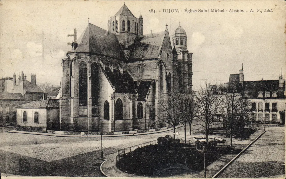 Dijon - Igreja de São Miguel - Abside — L. V., editor - Frente