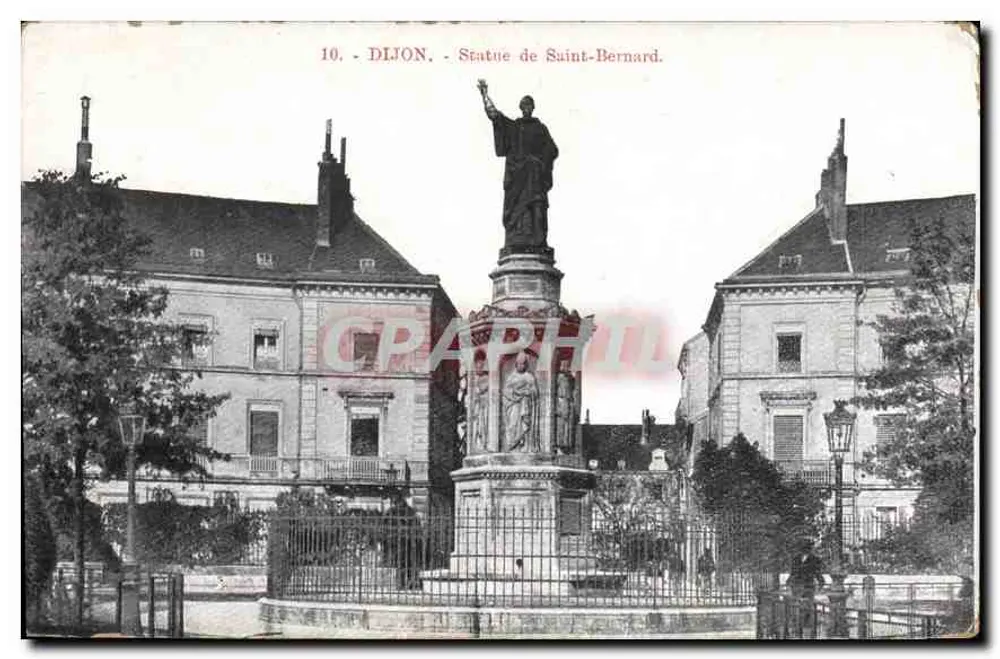 Dijon - Estátua de São Bernardo — editor anônimo, n° 10 - Frente