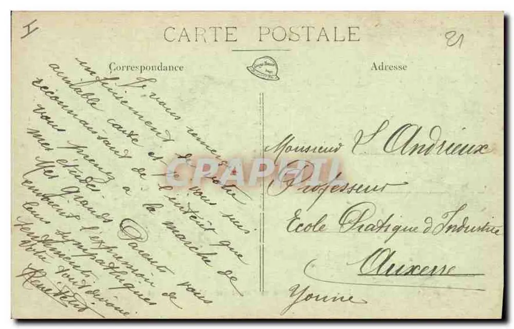 Dijon — Jardin de l'Arquebuse — L'Île des Cygnes - Rückseite