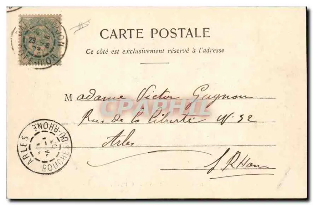 Dijon - Hôtel de Ville — widok placu — L. V., wyd. - Rewers