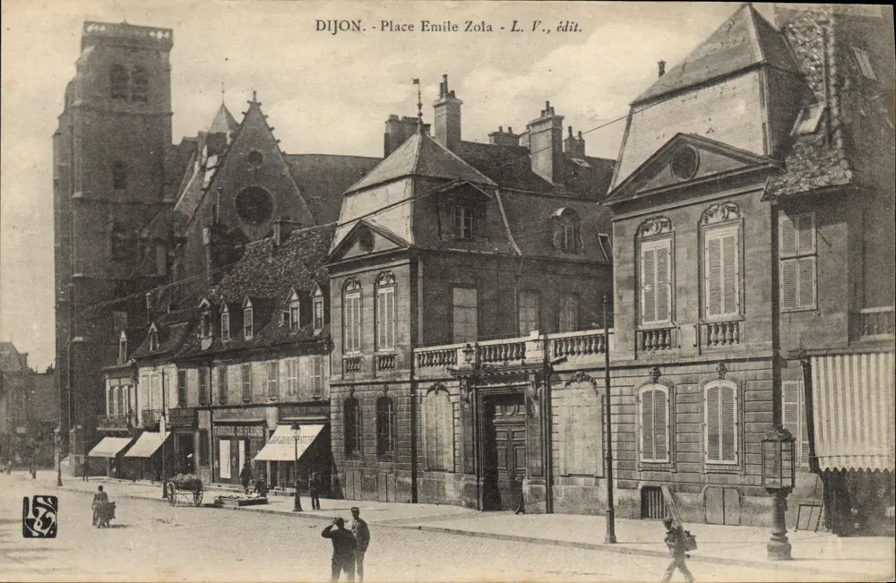 Dijon - Praça Émile Zola — L. V., editora - Frente