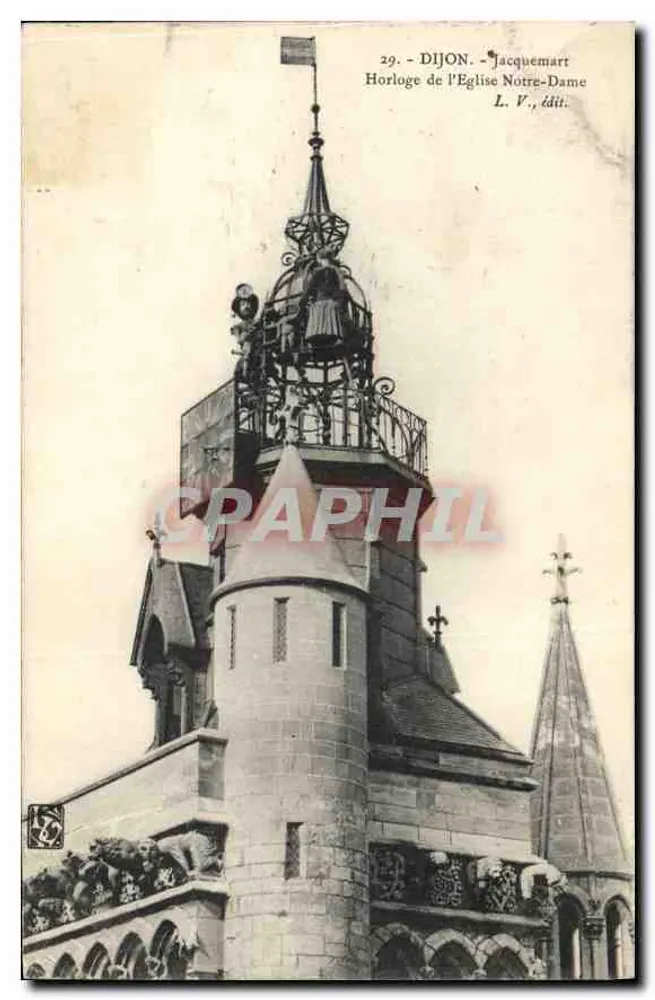 Dijon - Turm der Kirche Notre-Dame — Jacquemart, L. V., Verlag - Vorderseite