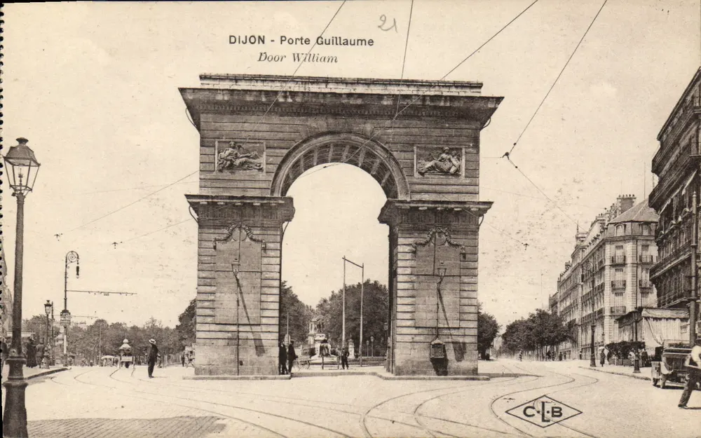 Dijon - Porta Guilherme — editor C.-L.-B, n° 21 - Frente