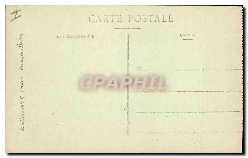 Dijon - Porta Guilherme — editor C.-L.-B, n° 21 - Verso
