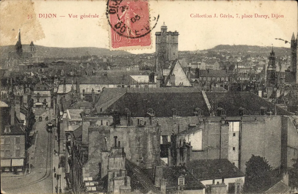 Dijon — Vista geral — Coleção J. Gérin, 7, place Darcy, Dijon - Frente