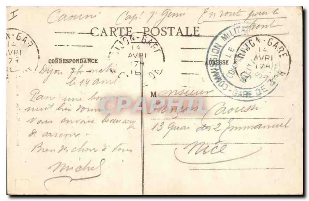 Dijon — Torre de Bar — L. V., editor - Verso