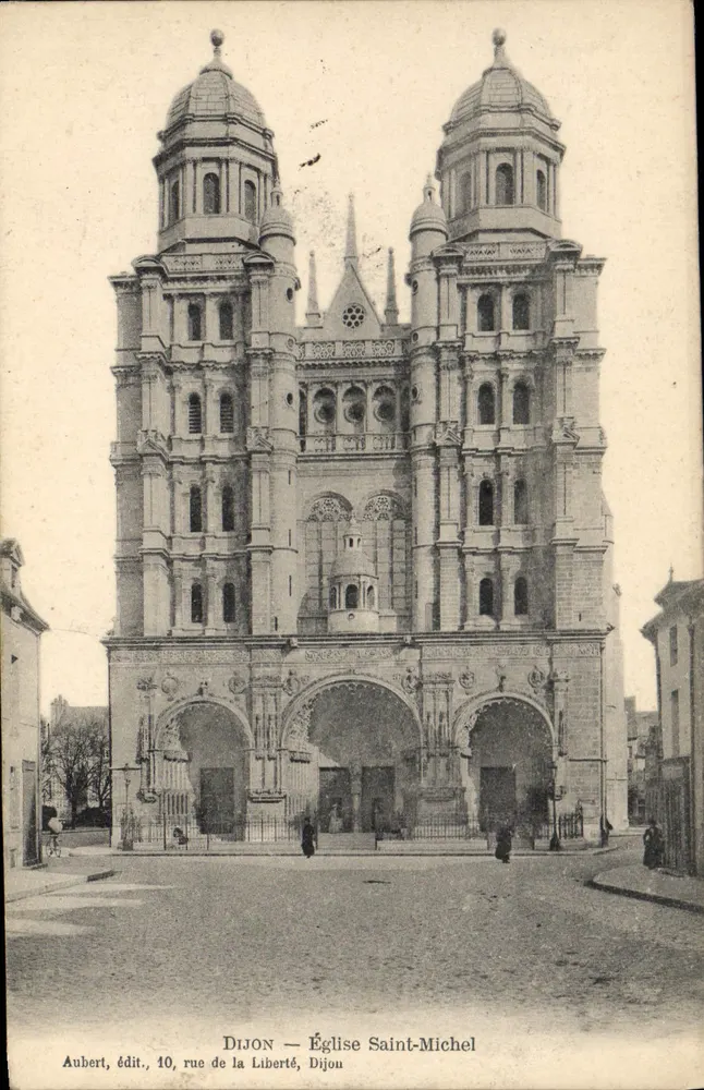 Dijon — Igreja de São Miguel — Aubert, editor, 10, rue de la Liberté, Dijon - Frente